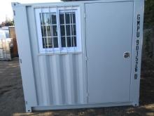 2024 8' SHIPPING CONTAINER W/ SIDE ENTRY DOOR & WINDOW
