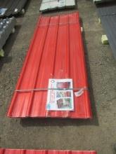(30) 36'' X 7' 11'' POLYCARBONATE RED ROOF PANELS