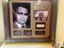 Jim Jones Signed Cut Photo Frame