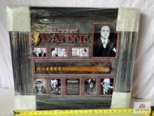 Al Capone Signed Police Baton Photo Frame