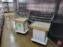 Sample Display Baskets W/ Casters