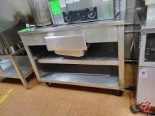 Stainless Steel Cabinet W/ Backplash 44-1/2"