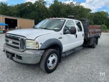 2006 Ford F550 Crew Cab Flat Bed Truck