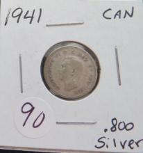 1941- Canada Silver Dime