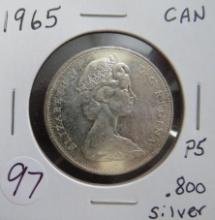 1965- Canada Silver Dollar