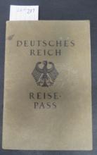1933- German Reich Travel Passport