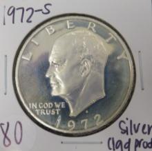 1972-S Eisenhower Dollar, Silver Clad Proof
