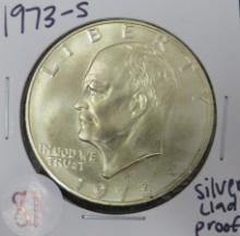 1973-S Eisenhower Dollar, Silver Clad Proof