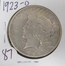 1923-D  Peace Dollar