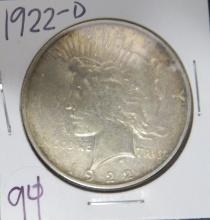 1922-D  Peace Dollar