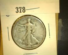 1933 S Walking Liberty Half Dollar, Fine.