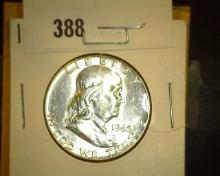 1960 P Franklin Half Dollar, Brilliant Uncirculated.