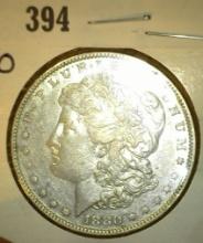 1880 Micro S Morgan Silver Dollar, EF.