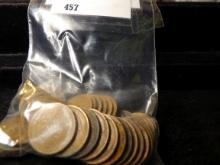 (44) Wheat Cents dating 1920-1929.