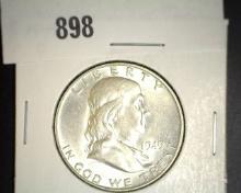 1949 D Franklin Half Dollar, Uncirculated.