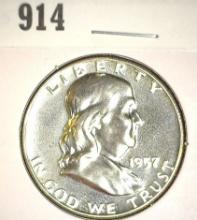 1957 P Proof Franklin Half Dollar.