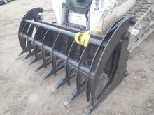 Wildcat 84" Heavy Duty Skid Steer Root Rake Grapple