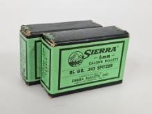 Sierra 6mm .243 Spitzer Bullets approx. 175ct