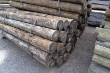 BUNDLE OF NEW 7"X92" TREATED WOODEN FENCE POST