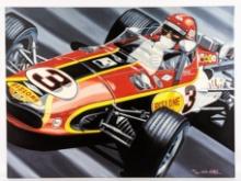 Colin Carter "Bobby Unser" Signed Canvas Print