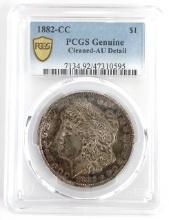 1882-CC U.S. Morgan Silver Dollar PCGS AU Detail