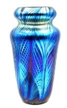 Charles Lotton Iridescent Art Glass Vase