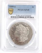 1889-S U.S. Morgan Silver Dollar PCGS XF 45