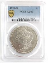 1891-O U.S. Morgan Silver Dollar PCGS AU 50