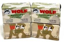 80 Rds Wolf Military Classic 7.62x54mm 203 Gr SP