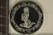 1 TROY OZ. .999 FINE SILVER ADULT THEMED ROUND
