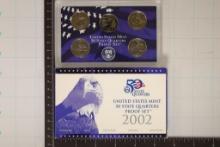 2002 US 50 STATE QUARTERS PROOF SET WITH BOX