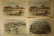 4-1893 COLUMBIAN EXPOSITION POST CARDS: BIRDSEYE
