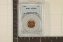 1958 LINCOLN WHEAT CENT PCGS MS64RD