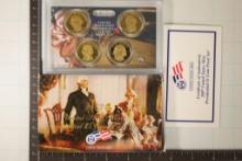 2007 PRESIDENTIAL DOLLAR 4 COIN PF SET WITH BOX &