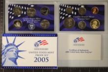 2005 US PROOF SET (WITH BOX) & WITH CERTIFICATE
