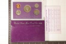 1989 US PROOF SET (WITH BOX) & WITH CERTIFICATE