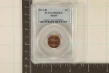 2010-D LINCOLN SHIELD CENT P MS65RD