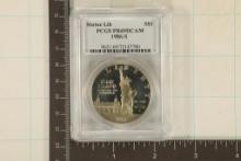 1986-S SILVER US DOLLAR STATUE OF LIBERTY PCGS