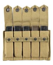 FIVE SOUGHT AFTER HARRINGTON AND RICHARDSON REISNG MODEL 50 MACHINE GUN MAGAZINES IN ORIGINAL 5-CELL