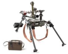 CLEAN GERMAN MG-3 TRIPOD WITH PERISCOPE, ILLUMINATION GEAR & CARRYING STRAPS.