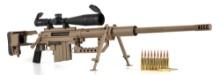 (M) CHEYTAC M200 INTERVENTION .375 CHEYTAC BOLT ACTION RIFLE WITH LEUPOLD GLASS AND AMMO