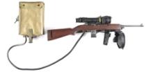 (C) OUTSTANDING AND RARE INLAND T3 SNIPER CARBINE WITH M2 INFRARED NIGHT VISION SCOPE.