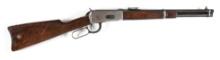 (C) NATIVE DECORATED 16" WINCHESTER MODEL 1894 TRAPPER CARBINE IN .25-35 WCF.