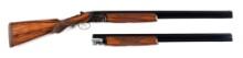 (M) CAESAR GUERINI ELLIPSE LIMITED OVER UNDER SHOTGUN 2 BARREL SET IN 20 AND 28 BORE.