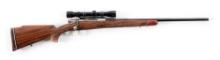 (M) BROWNING OLYMPIAN .338 WIN MAG BOLT ACTION RIFLE, SIGNED BY TWO MASTERS, MARECHAL AND CAMPO.