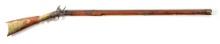 (A) FLINTLOCK KENTUCKY RIFLE ATTRIBUTED TO THE YOUNG FAMILY OF GUMSMITHS