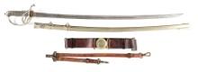 LOT OF 2: M1902 PHILIPPINE CONSTABULARY OFFICER'S SWORD WITH TYPE 3 PHILIPPINE CONSTABULARY OFFICER'