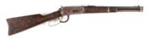 (C) DESIRABLE WESTERN USED WINCHESTER MODEL 1894 15" TRAPPER CARBINE.