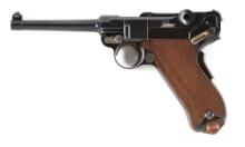(C) DWM MARKED MODEL 1900 COMMERCIAL LUGER SEMI AUTOMATIC PISTOL IN 7.65MM.
