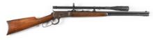 (C) WINCHESTER MODEL 1892 LEVER ACTION TAKEDOWN RIFLE WITH A5 SCOPE.